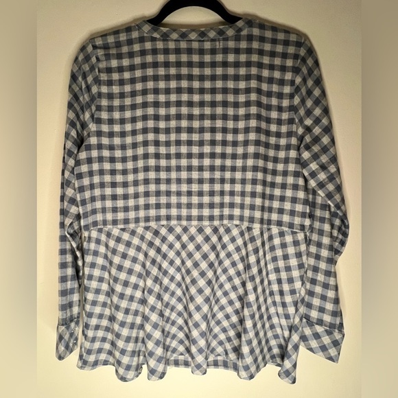 J Jill peplum style top size petite small - Picture 4 of 4